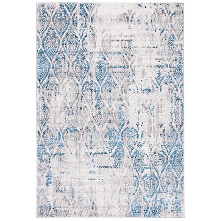 Safavieh 8 x 10 ft. Amelia Contemporary Rectangle Power Loomed Rug Gray & Blue ALA279F-8